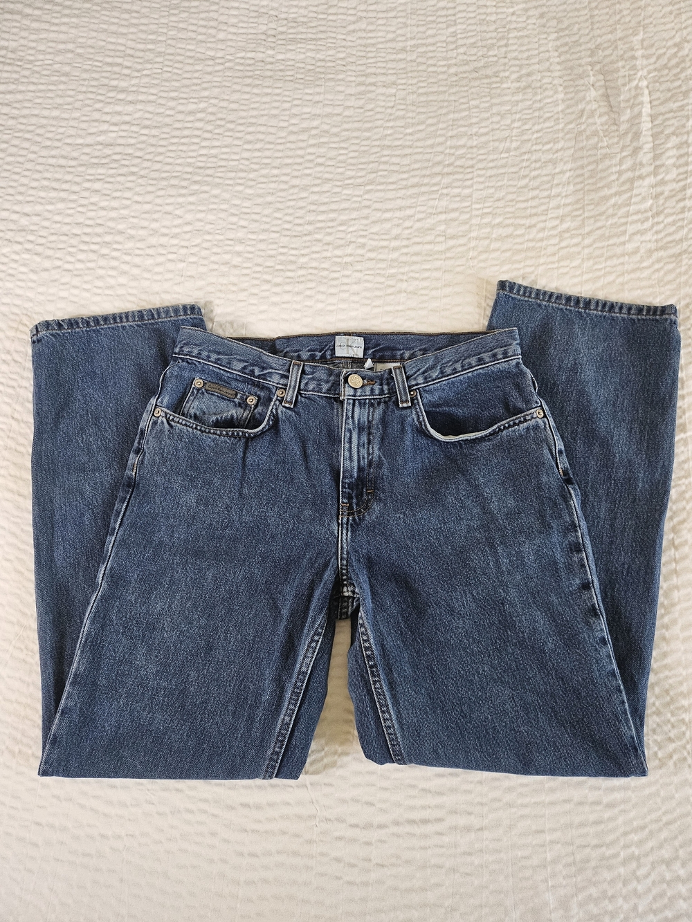 Calvin Klein Women Straight Leg Denim Fall Classy Indie Ckjeans 6 Mid Rise Girly